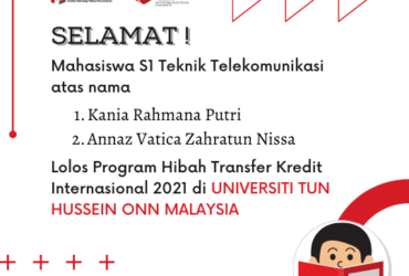Mahasiswa S1 Teknik Telekomunikasi Lolos Hibah Transfer Kredit Internasional 2021